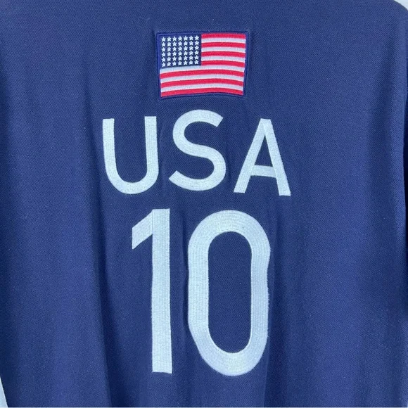 Polo Ralph Lauren Men’s USA #10 Big Pony Flag Cotton Shirt XL Custom Fit - Picture 4 of 11